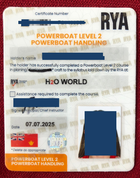 boot führerschein rya uk